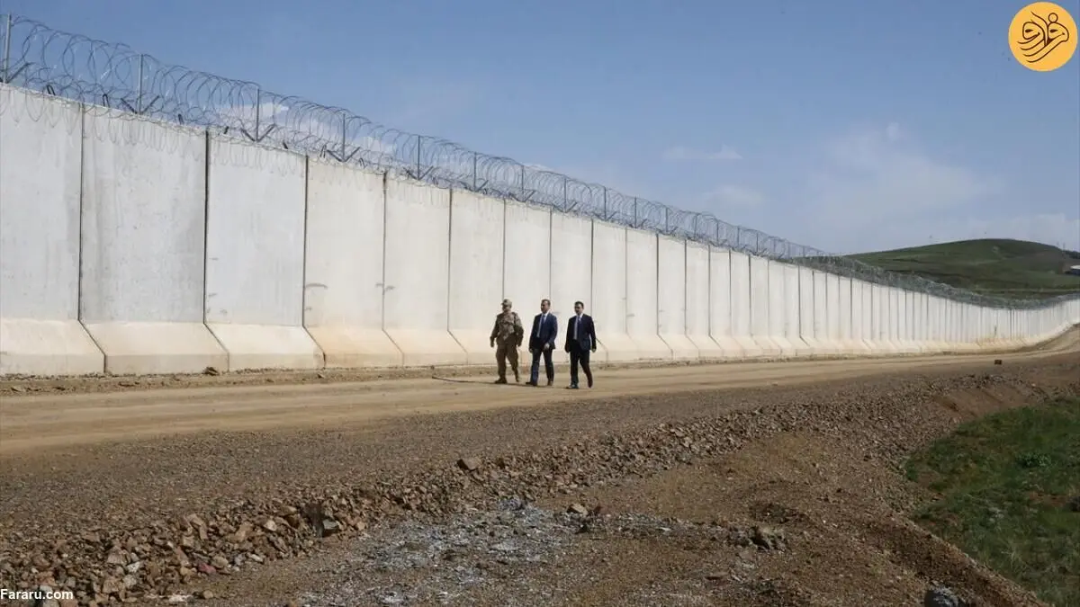 (تصاویر) دیوار مرزی ۹۶ کیلومتری ترکیه با ایران