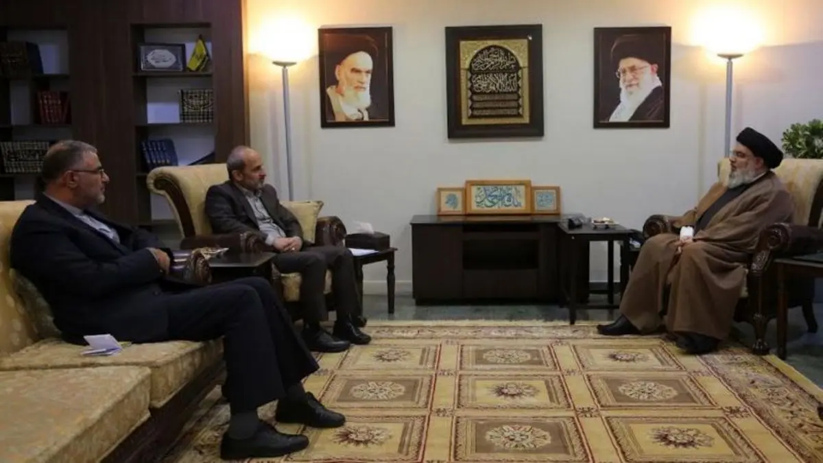 دیدار سید حسن نصرالله با رئیس سازمان صدا و سیمای ایران