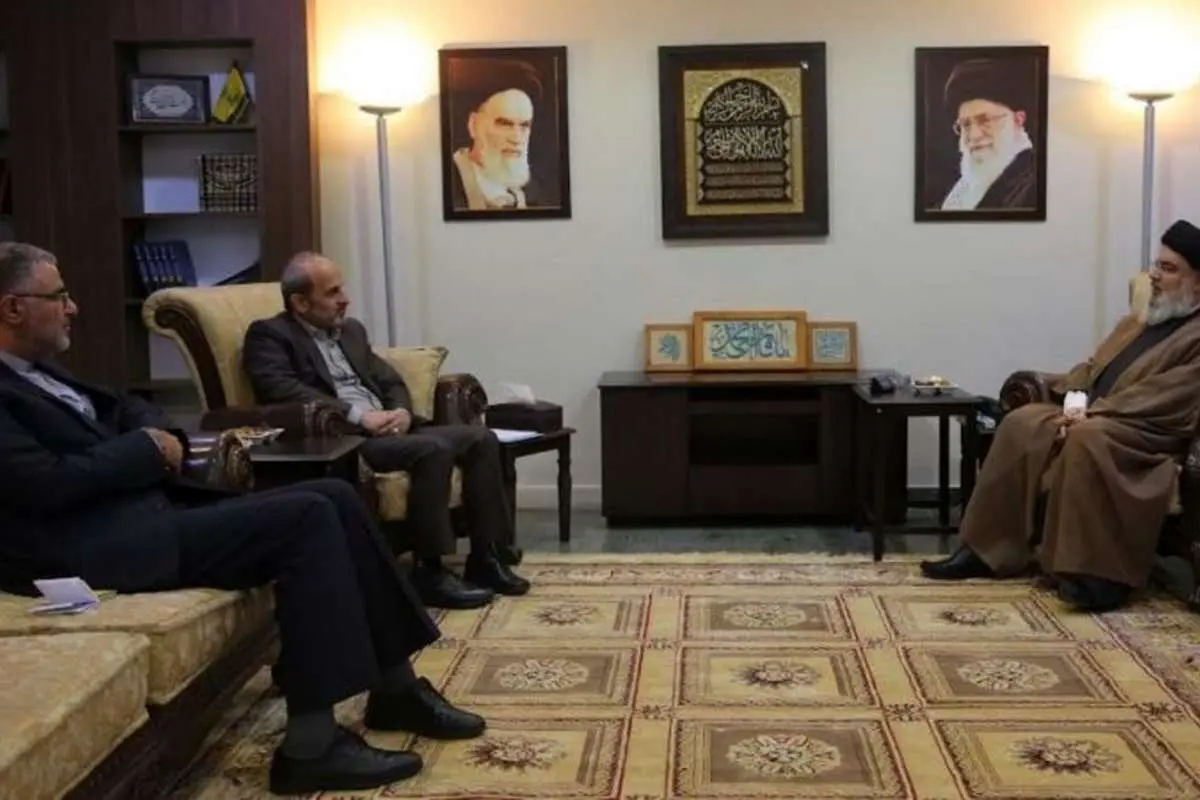 دیدار سید حسن نصرالله با رئیس سازمان صدا و سیمای ایران