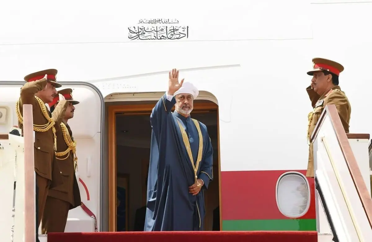 سلطان عمان وارد تهران شد