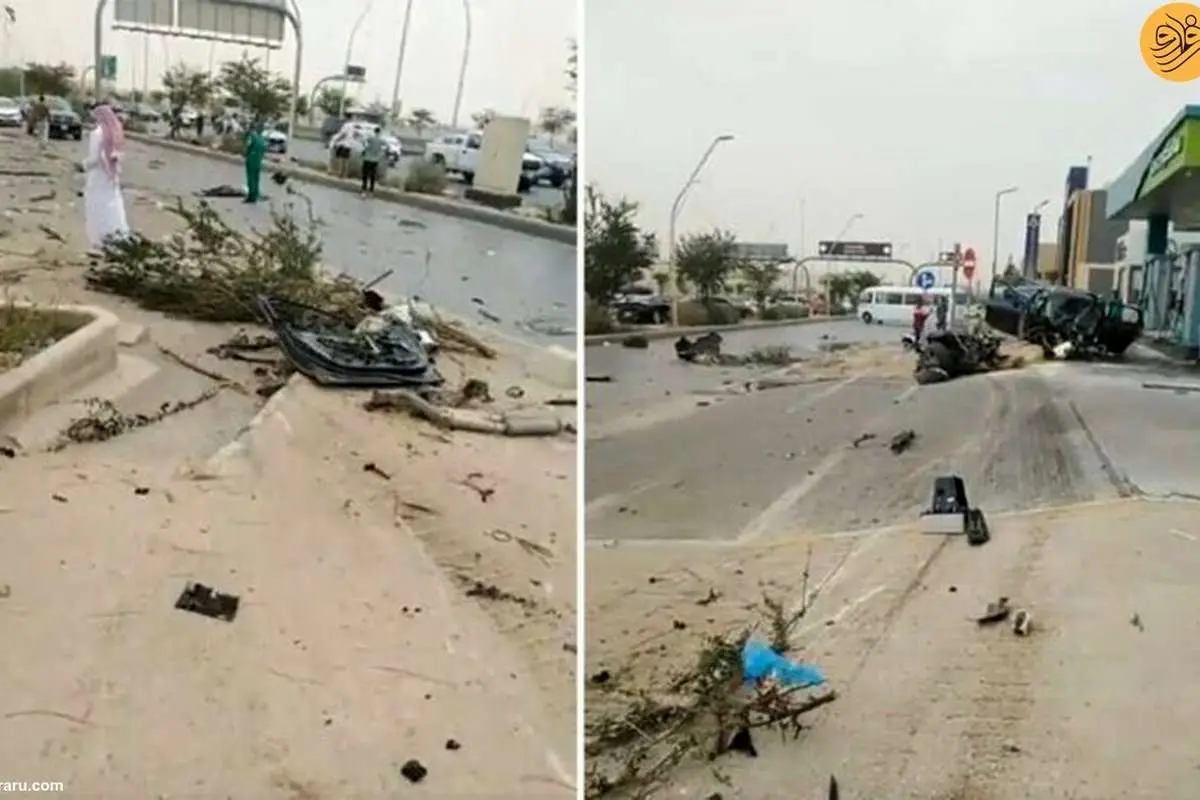(ویدئو) متلاشی شدن یک خودرو پس از برخورد با درخت در ریاض