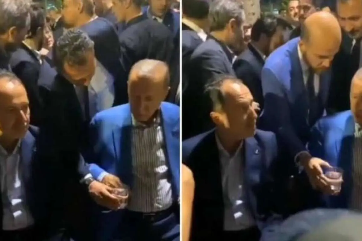 (ویدئو) «آب خوردن» اردوغان جنجالی شد