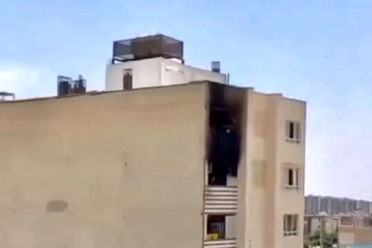 تصاویری از آتشسوزی وحشتناک یک آپارتمان پنج طبقه در شیراز