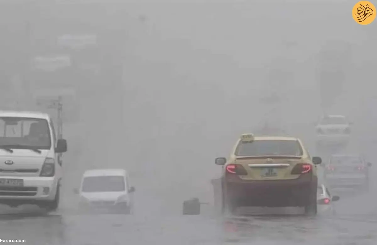 (ویدئو) جاری شدن سیل بر اثر بارش انبوه تگرگ در عربستان