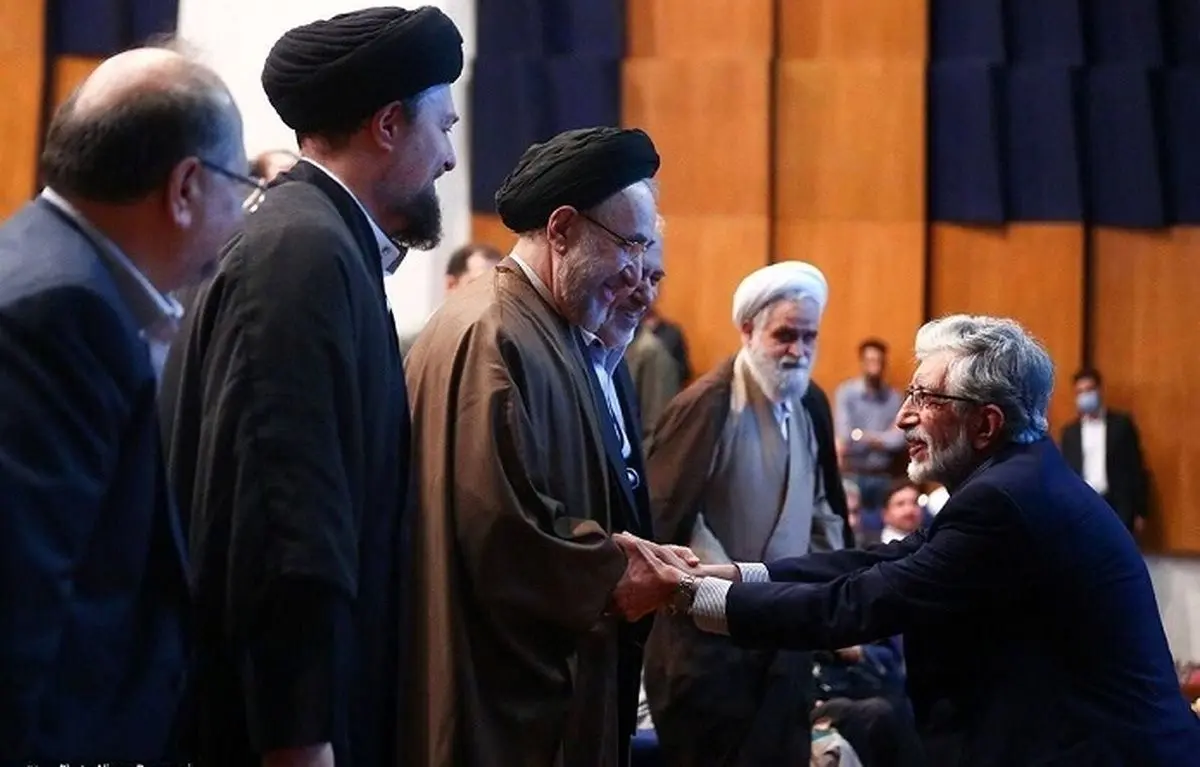 بیانیه دفتر حدادعادل درمورد عکس او با خاتمی