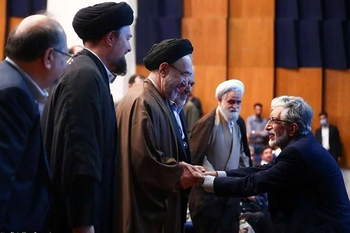 بیانیه دفتر حدادعادل درمورد عکس او با خاتمی