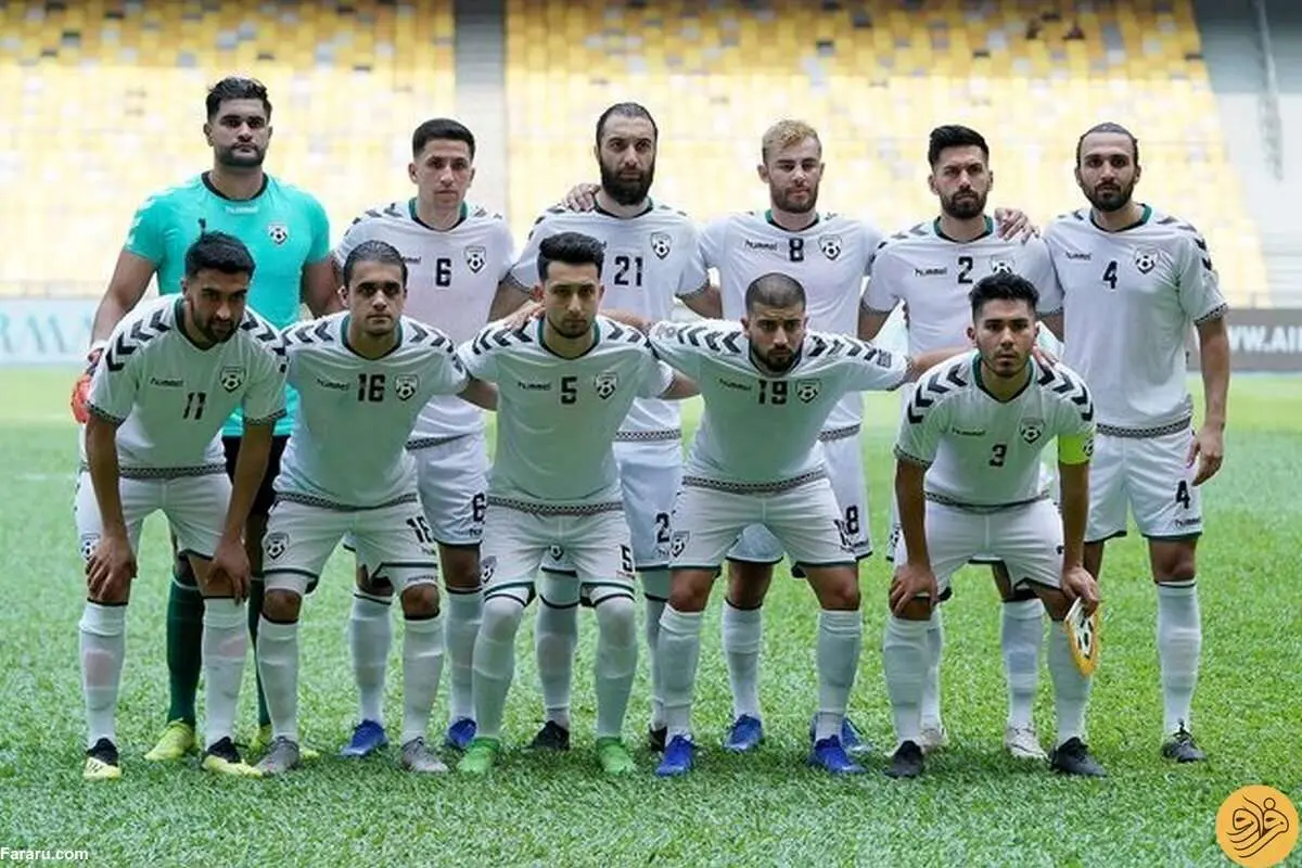 کار عجیب بازیکنان افغانستان در زمین فوتبال
