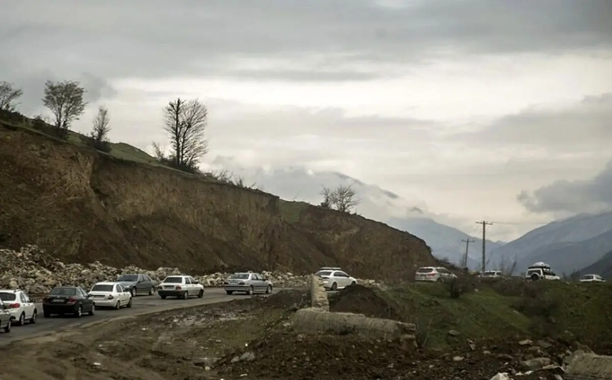 ویدیویی عجیب از جاده چالوس پس از سیل