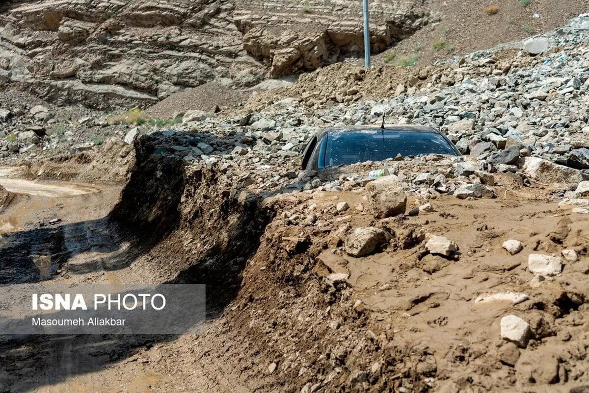 (تصاویر) جاده چالوس پس از سیل