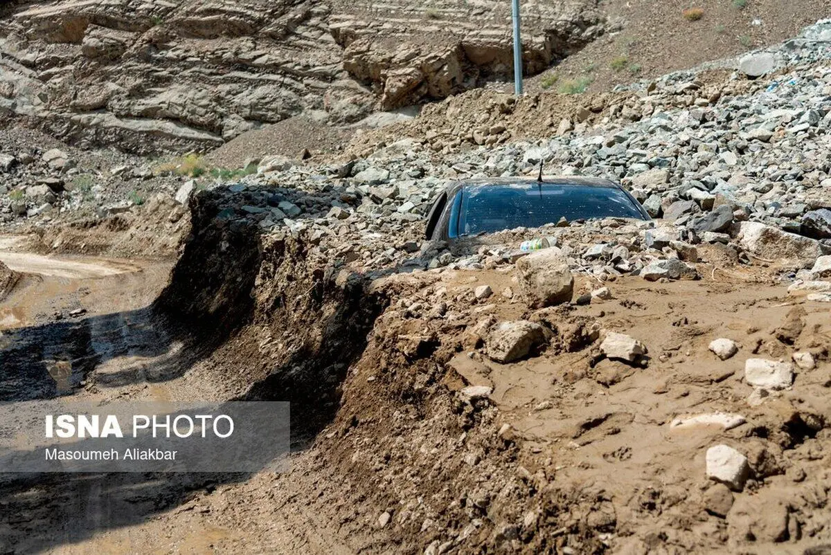 (تصاویر) جاده چالوس پس از سیل