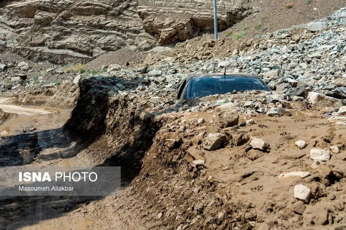 (تصاویر) جاده چالوس پس از سیل