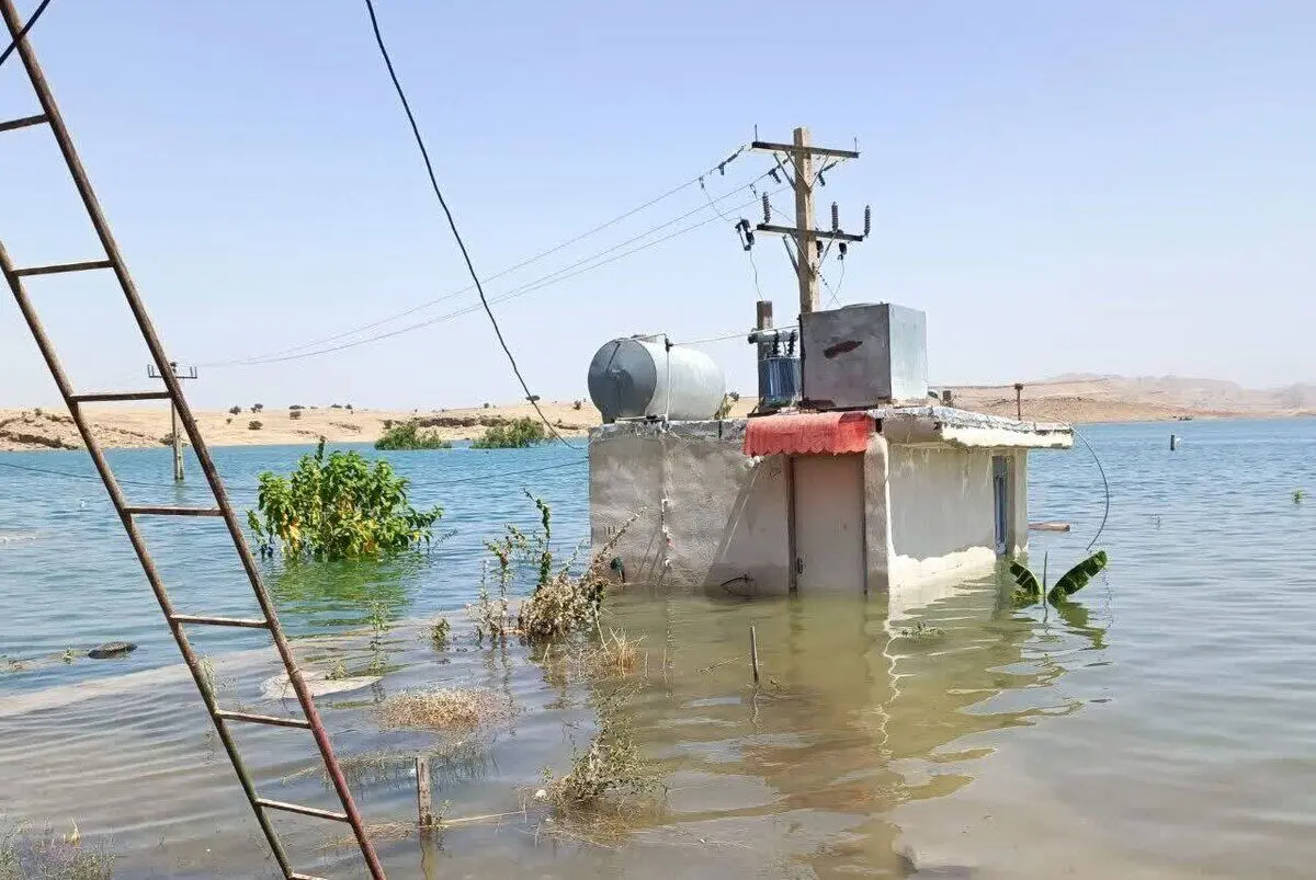 (ویدئو) روستاهای حاشيه سد گتوند خوزستان زير آب رفتند
