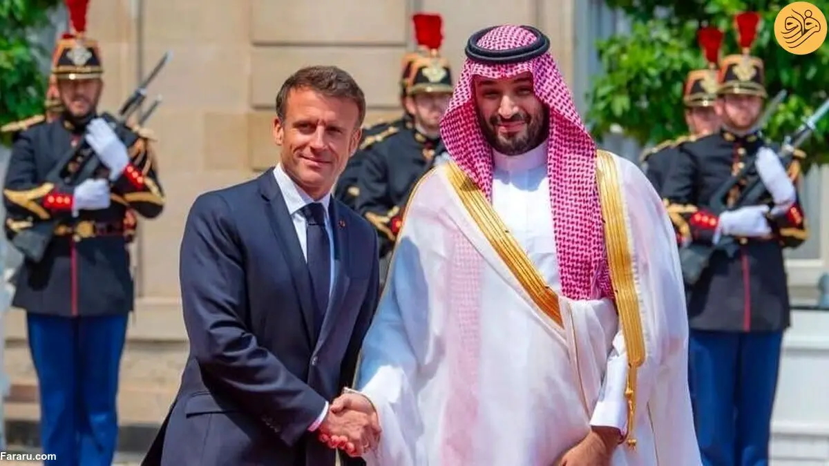 (ویدئو) دیدار محمد بن سلمان و مکرون در الیزه