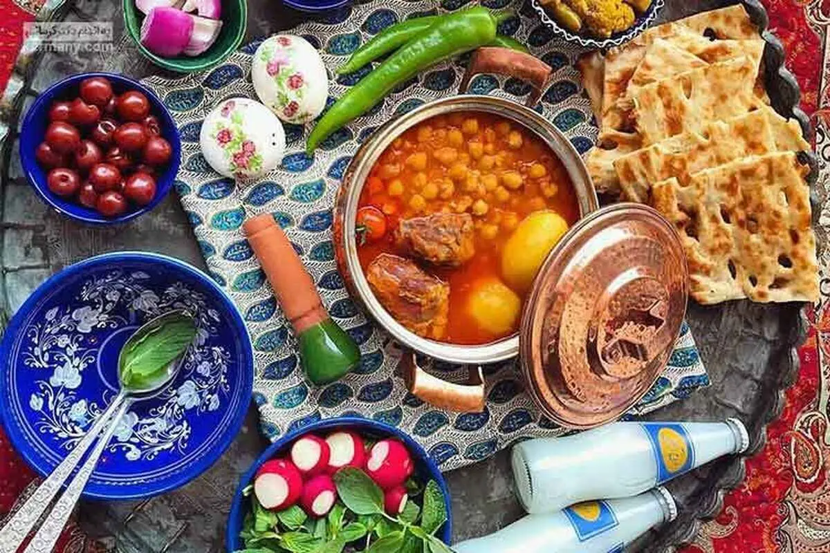 (تصاویر) غذاهای ایرانی اگر انسان بودند این‌ شکلی می‌شدند
