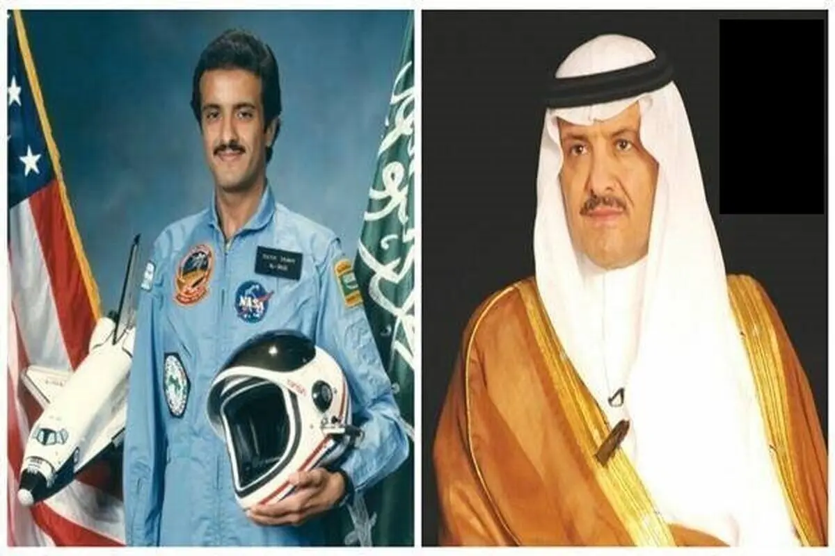 (عکس) برادر فضانورد محمد بن سلمان