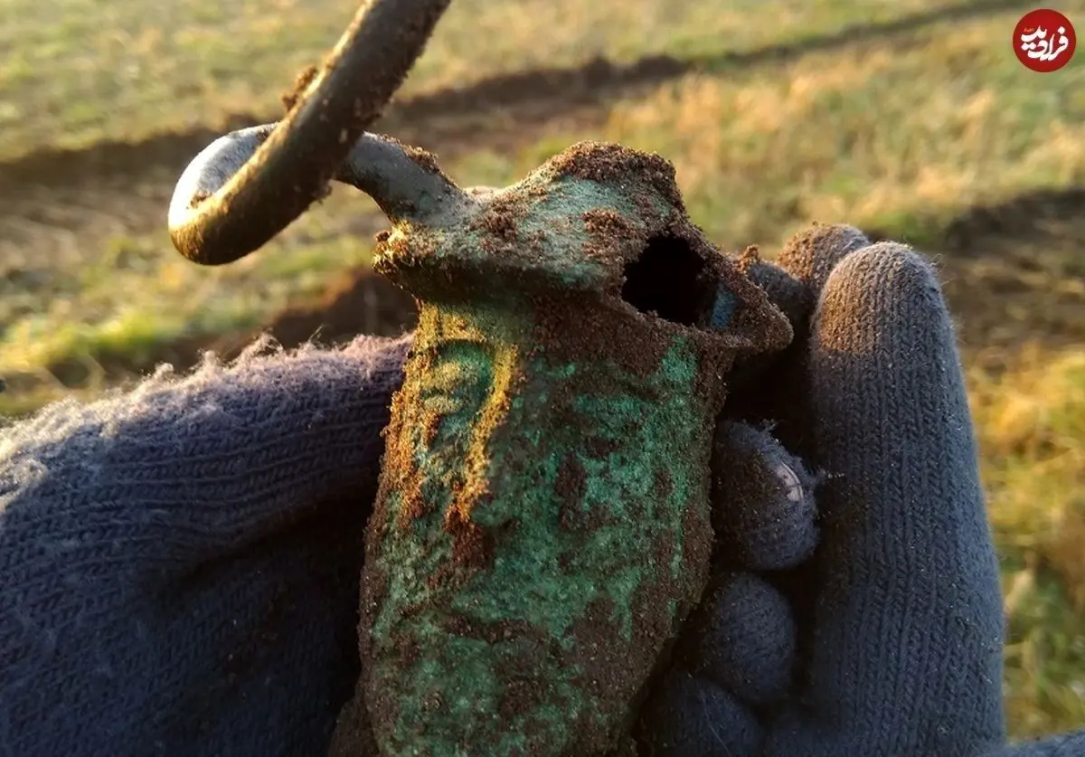 (تصاویر) یک جستجوگر آماتور گنجینۀ «مرد دو چهرۀ شاخدار» را کشف کرد!