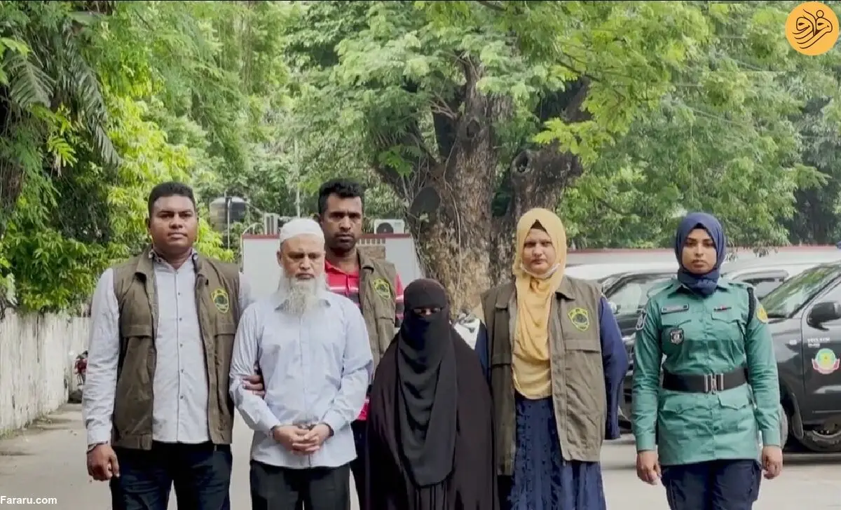 (ویدئو) بازداشت رهبر یک گروه افراطی و همسرش در بنگلادش