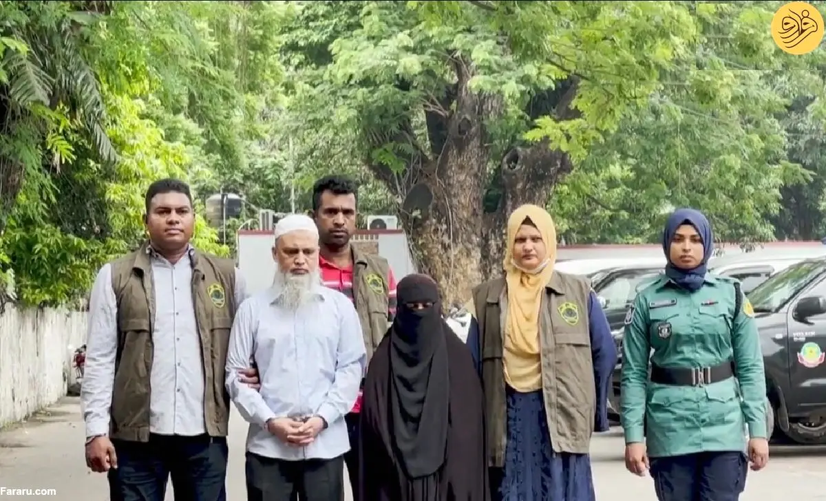 (ویدئو) بازداشت رهبر یک گروه افراطی و همسرش در بنگلادش