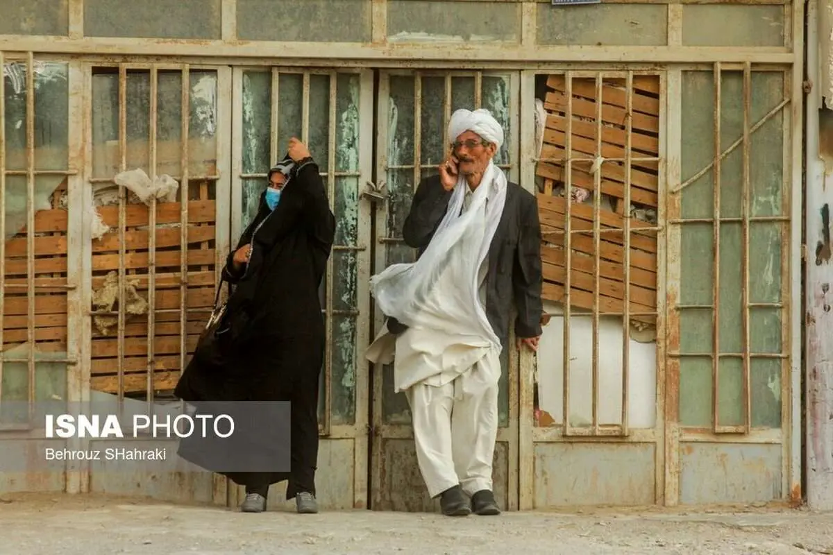 (تصاویر) طوفان گرد و خاک در سیستان و بلوچستان
