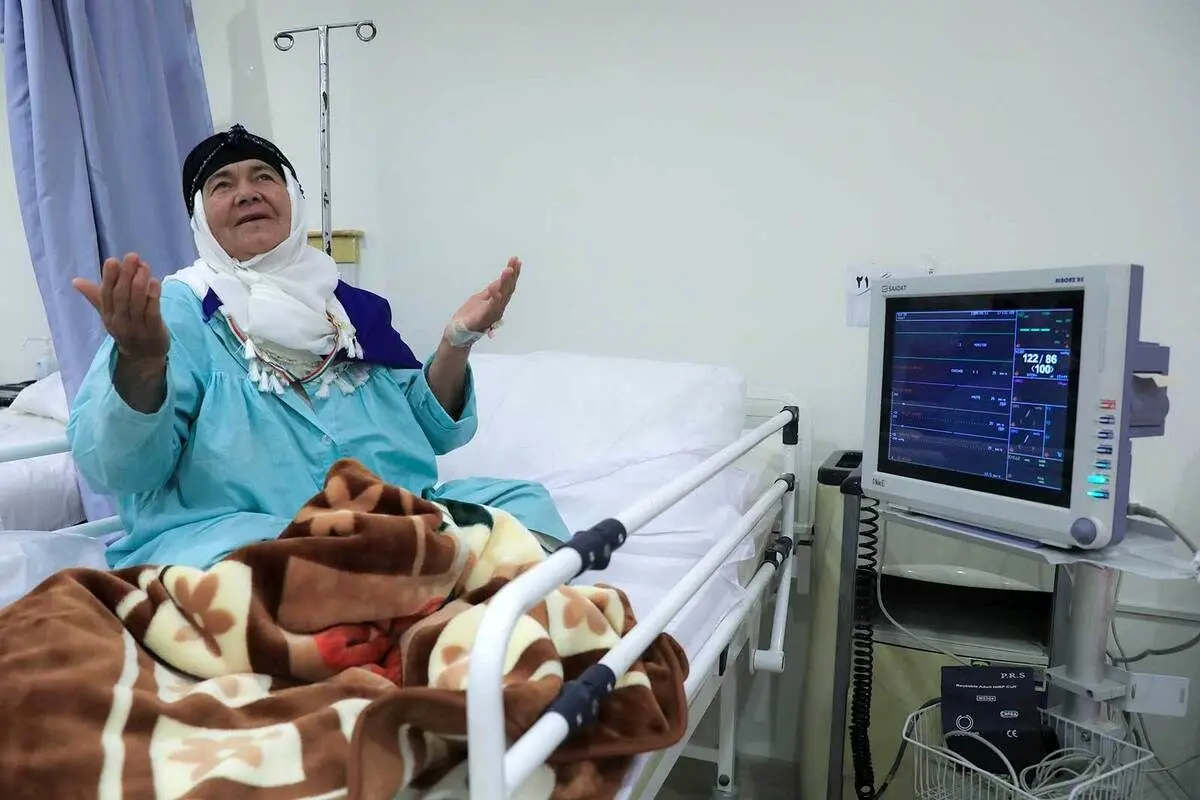 (تصاویر) زائران ایرانی بستری در بیمارستان مکه