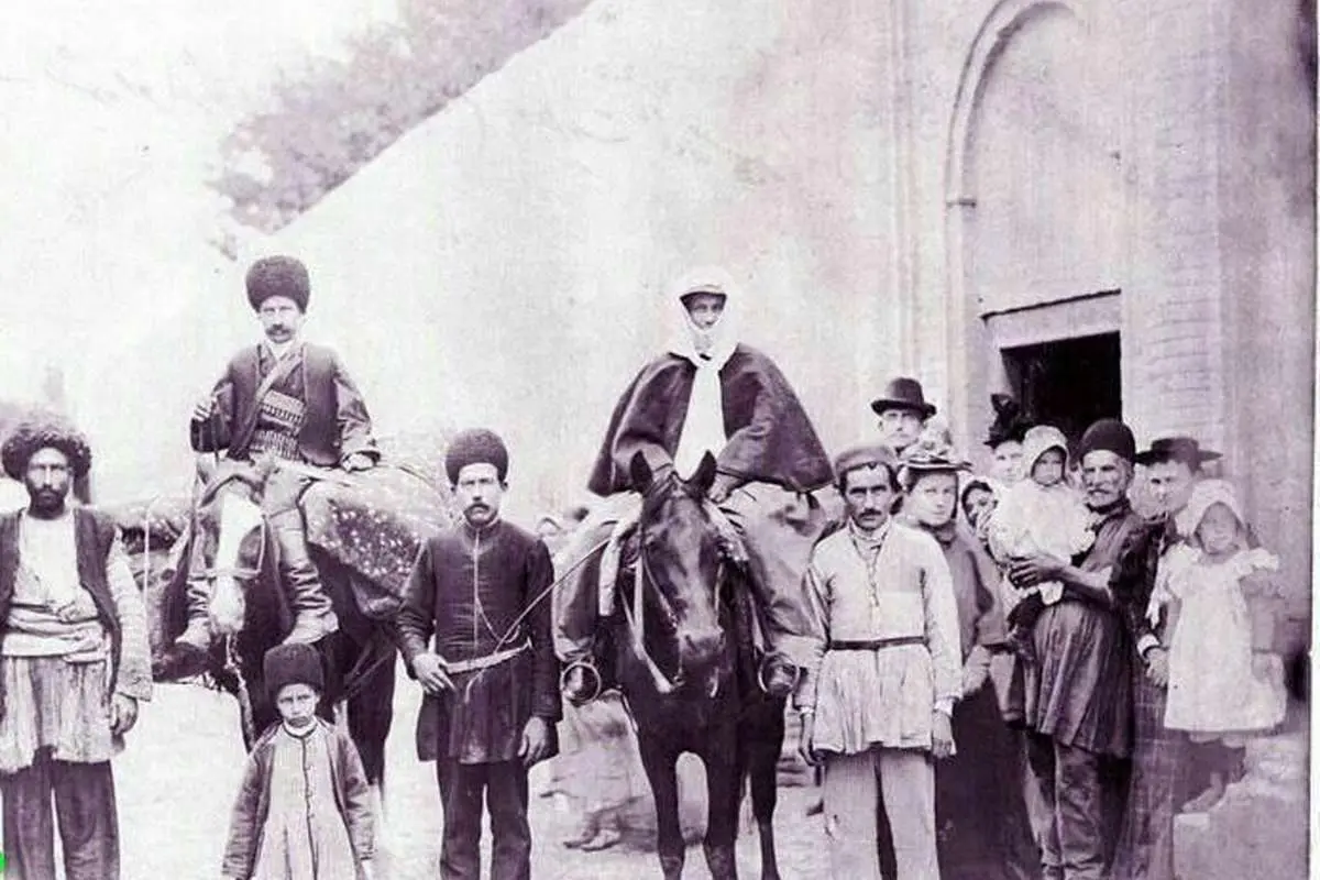 تصویر دیدنی از یک عروس در زمان قاجار