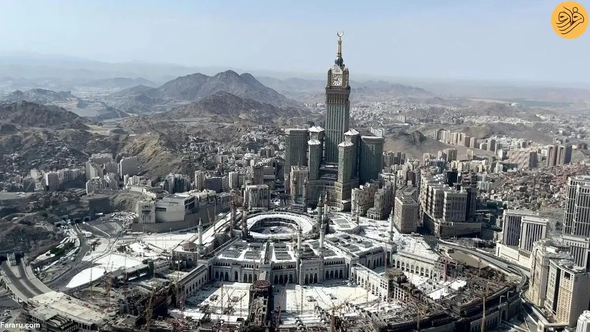 تصاویر هوایی از مکه، منا و عرفات در پایان موسم حج