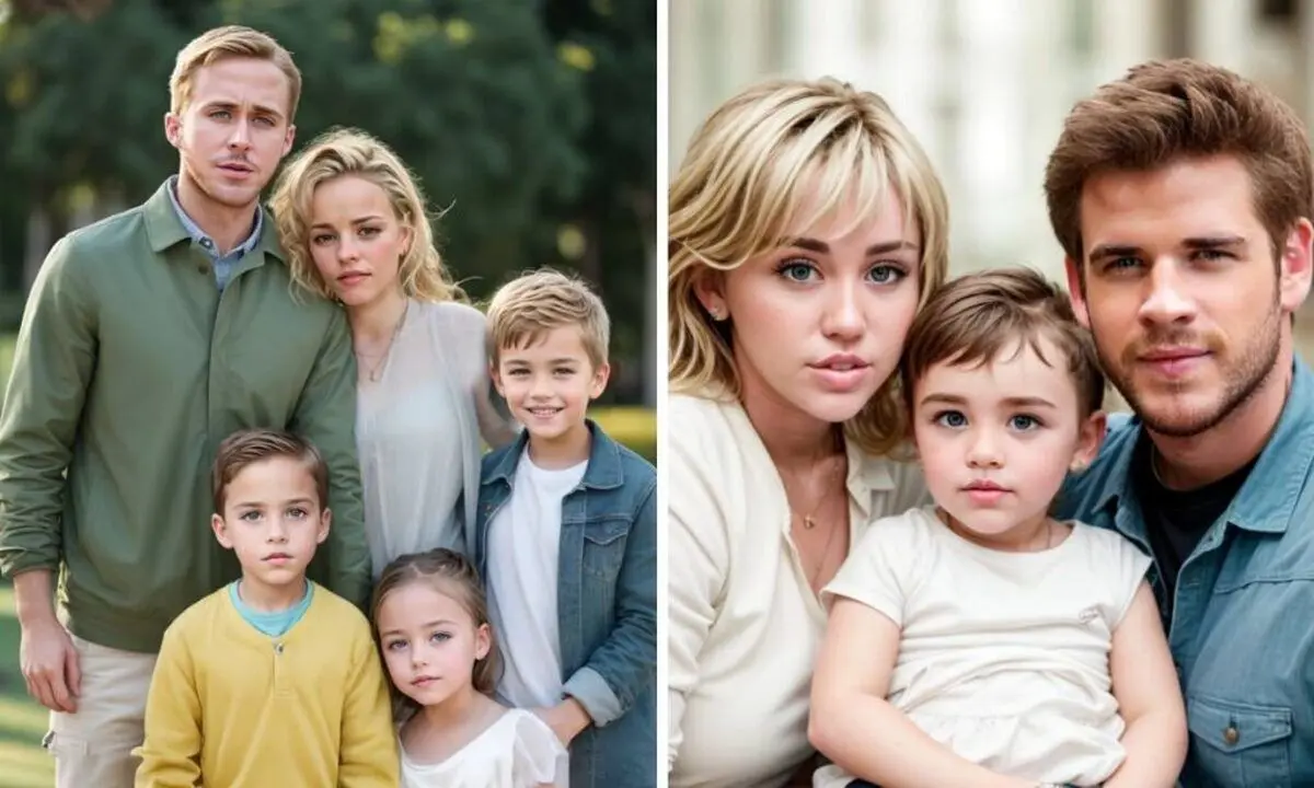 (تصاویر) اگر این ۱۰ زوج معروف با هم تشکیل خانواده می‌دادند امروز چه شکلی بودند؟