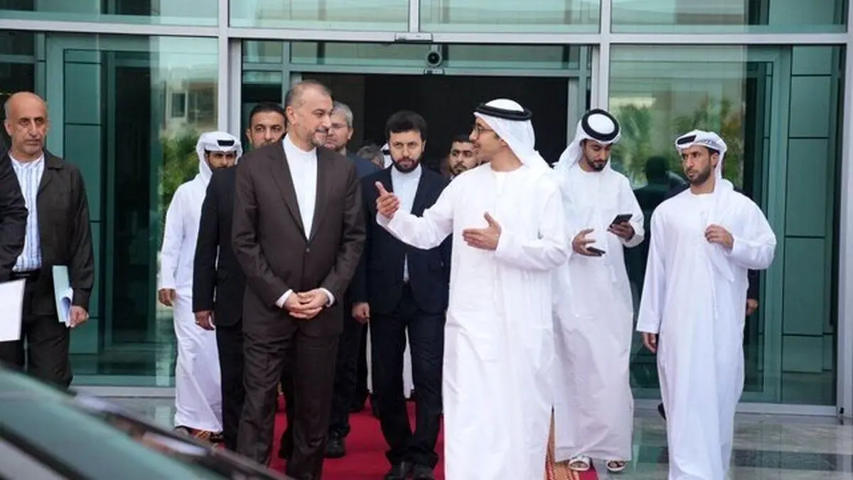 دیدار امیرعبداللهیان با شیخ عبدالله بن زاید