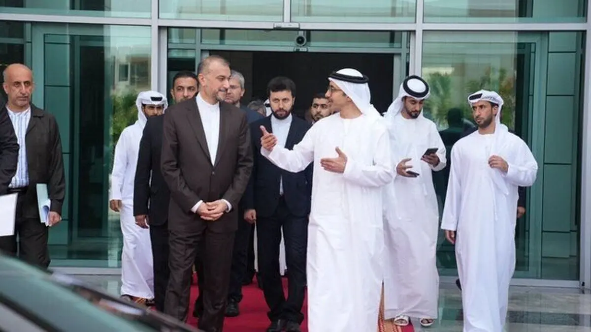 دیدار امیرعبداللهیان با شیخ عبدالله بن زاید