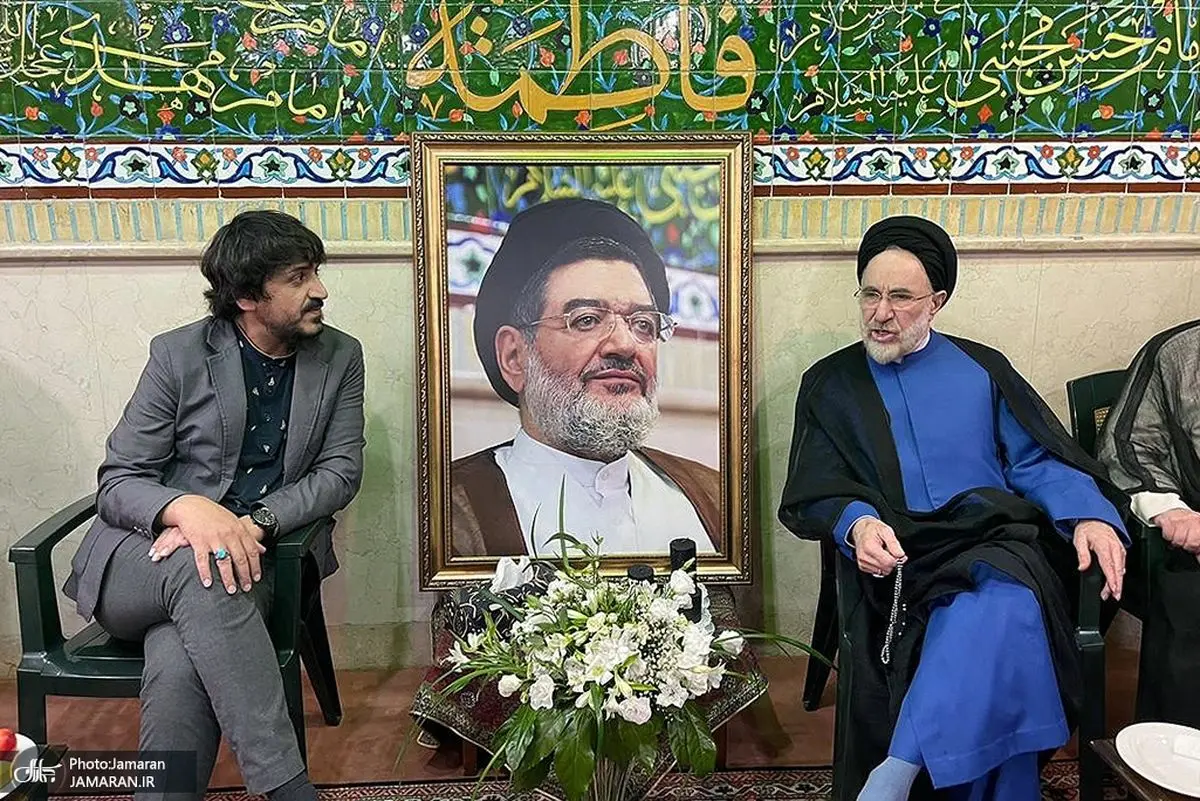 (تصاویر) سید محمد خاتمی در پاسداشت سید علی اکبر محتشمی‌پور