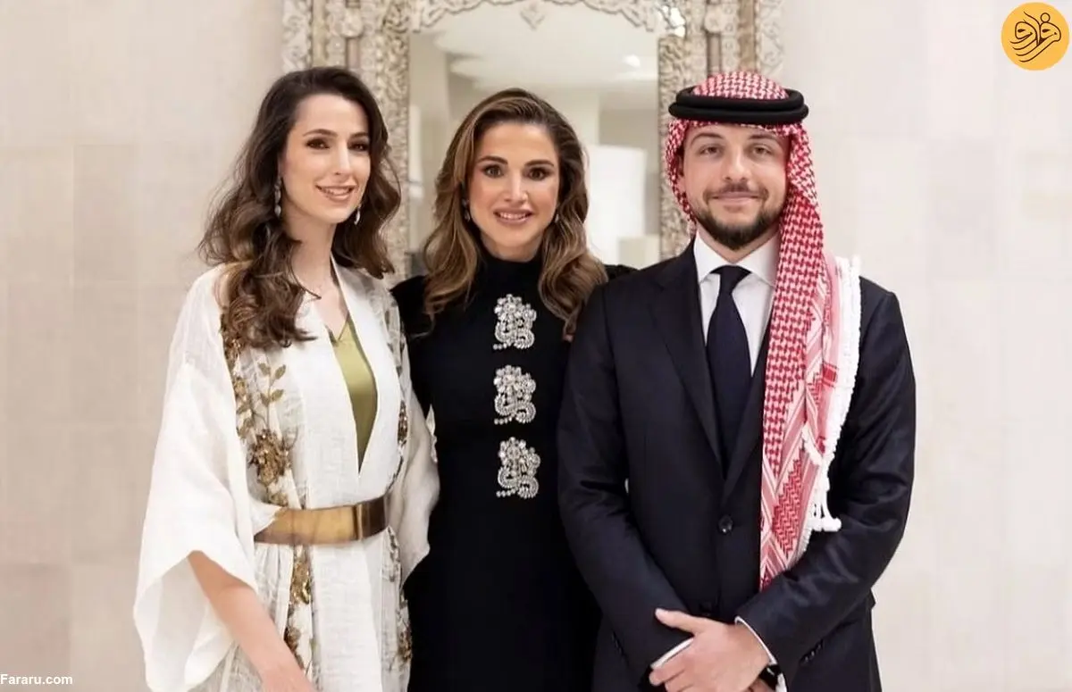 عکس سلفی ولیعهد اردن با همسرش