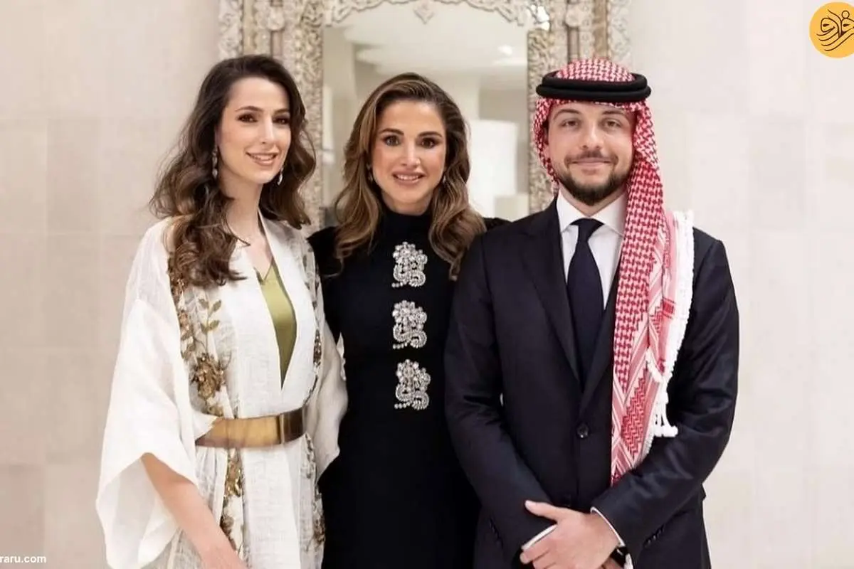 عکس سلفی ولیعهد اردن با همسرش