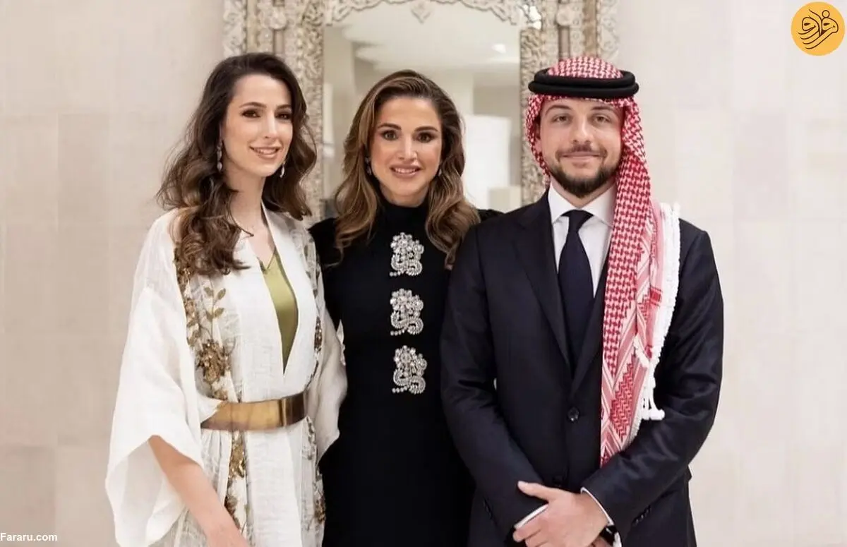 عکس سلفی ولیعهد اردن با همسرش