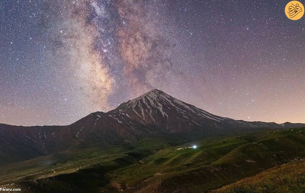 (ویدئو) کهکشان راه شیری بر فراز دماوند
