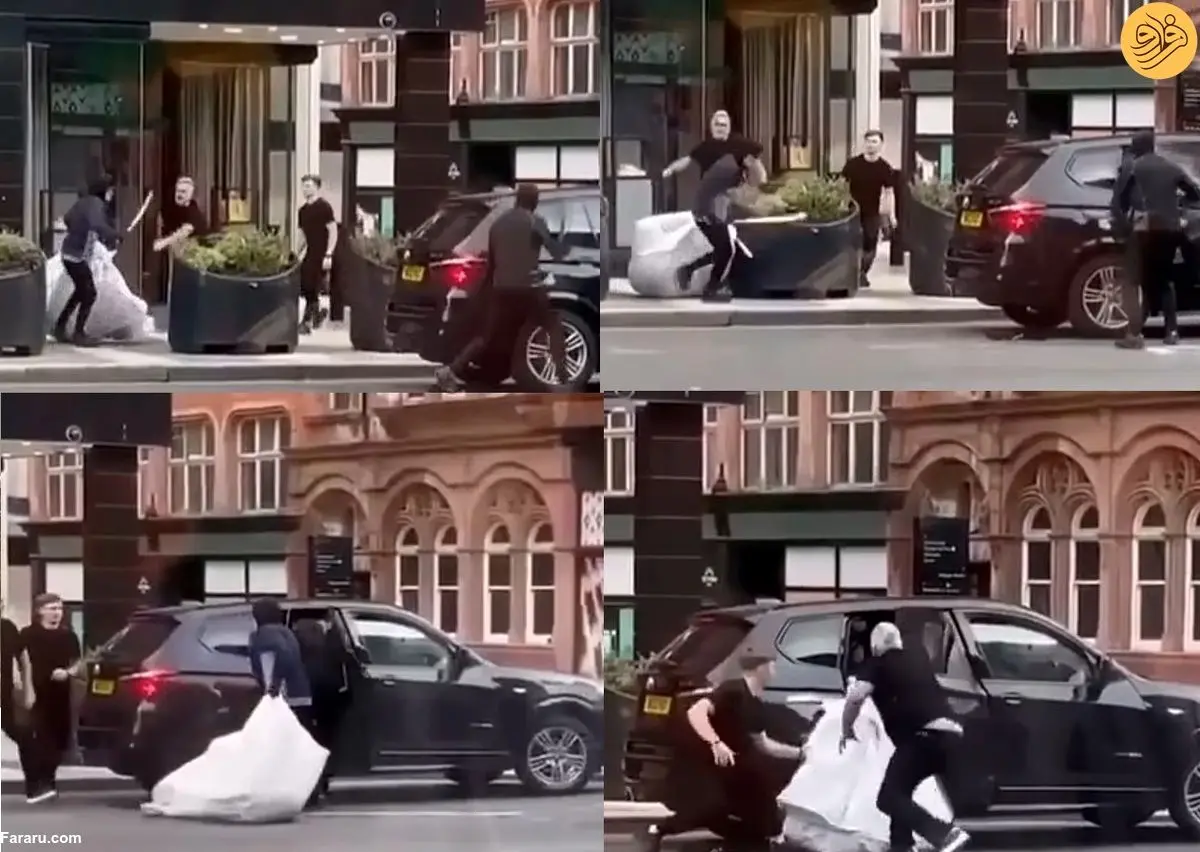 (ویدئو) ناکامی اراذل شمشیر به دست و BMW سوار برای سرقت لباس