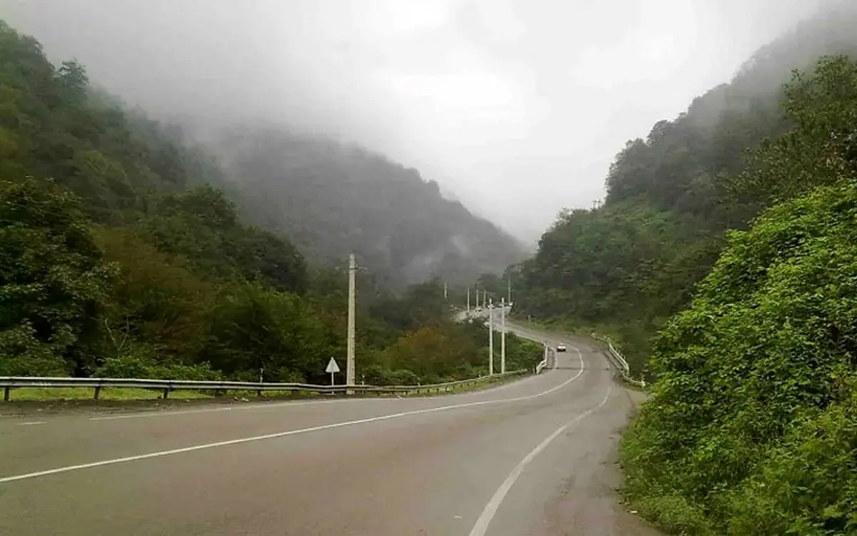 (ویدئو) تصاویر جادویی از گردنه حیران در مه غلیظ