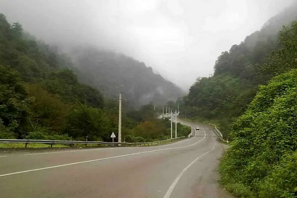 (ویدئو) تصاویر جادویی از گردنه حیران در مه غلیظ