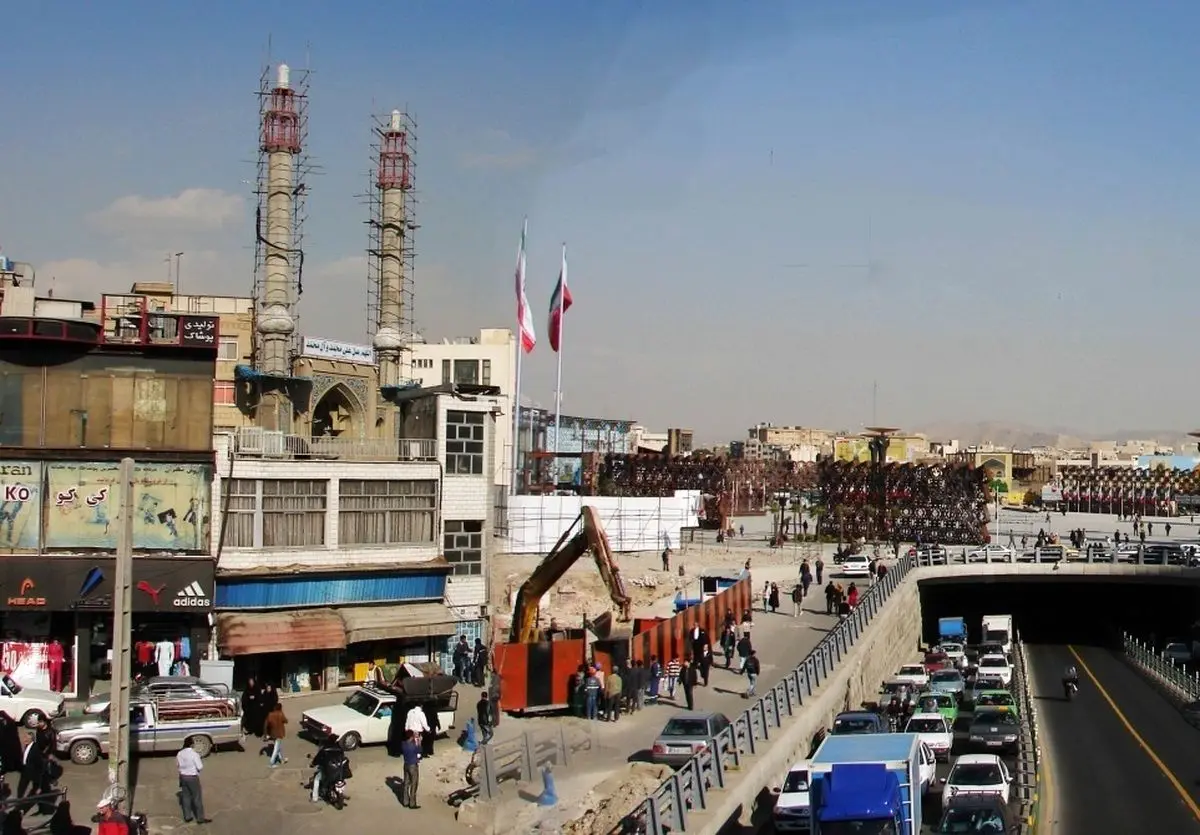 تصویری از میدان امام حسین (ع) تهران؛ ۵۲ سال قبل