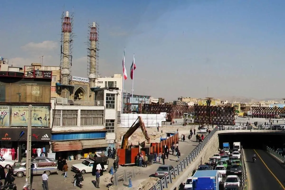 تصویری از میدان امام حسین (ع) تهران؛ ۵۲ سال قبل