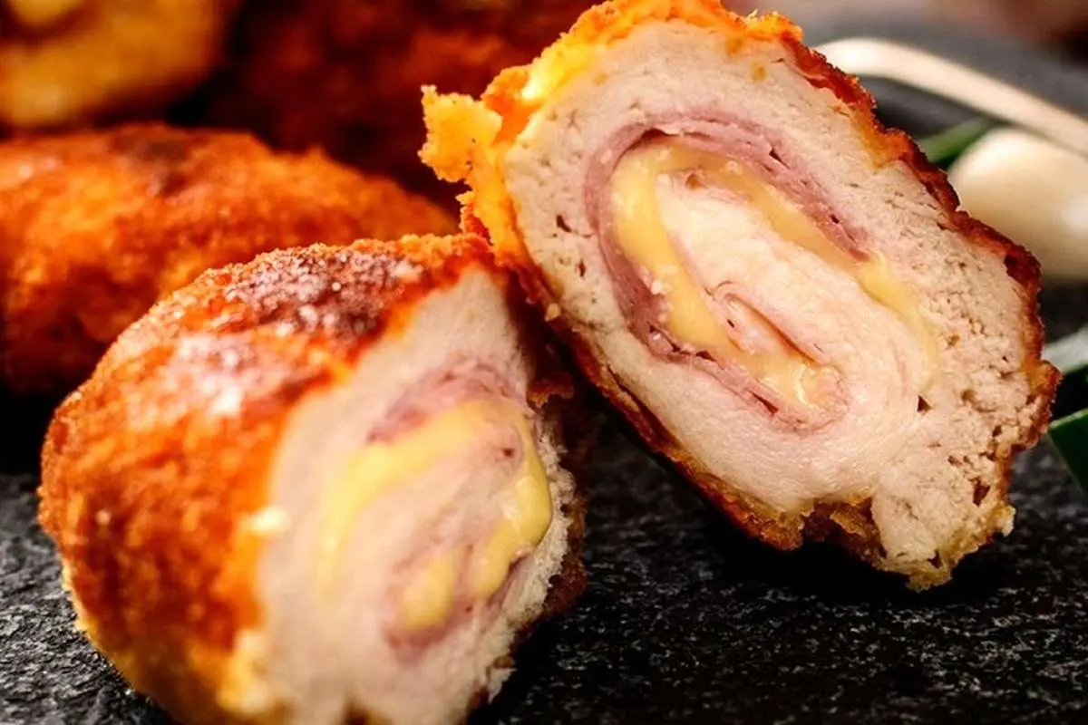 طرز تهیه چیکن کوردن بلو سوخاری لذیذ و ساده با فر و بدون فر