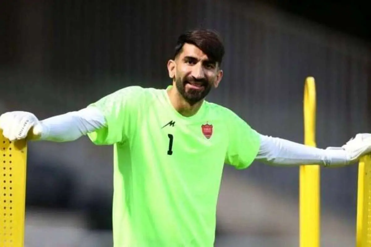 (عکس) ژست جالب علیرضا بیرانوند در تمرینات پرسپولیس