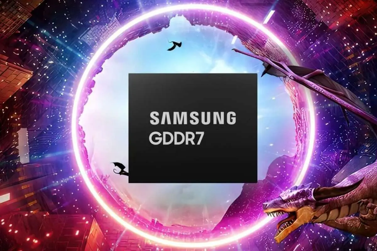 سامسونگ توسعه حافظه GDDR۷ DRAM خود را به پایان رساند؛ پهنای باند ۱.۵ ترابیتی