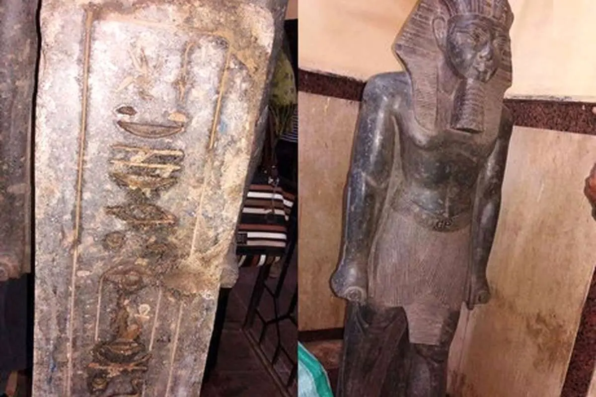 کشف مجسمه آمنهوتپ سوم در خانهی یک قاچاقچی
