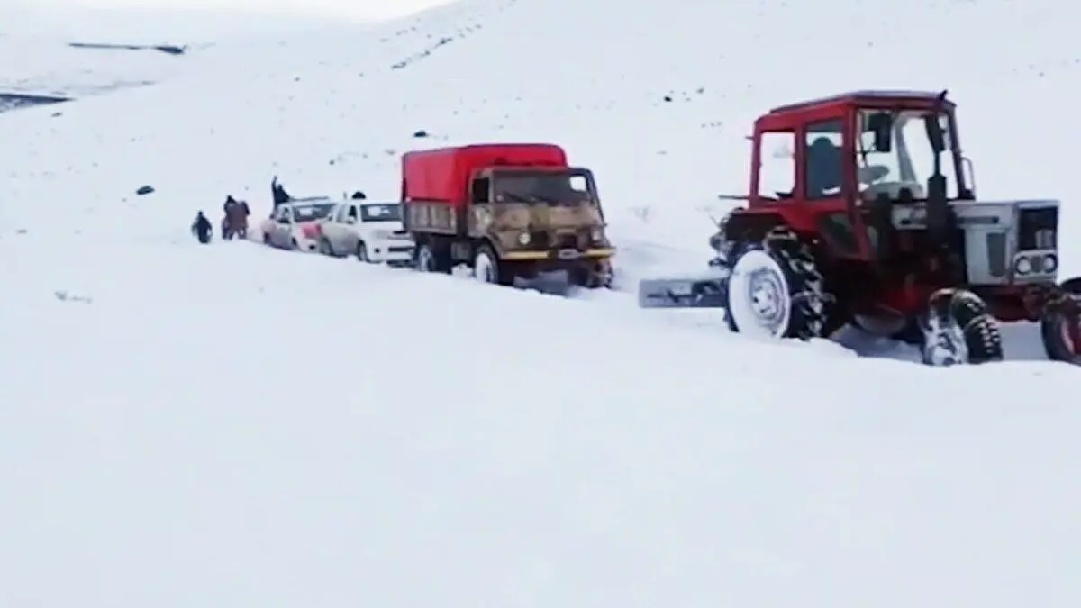 (ویدئو) بارش شدید برف در آرژانتین