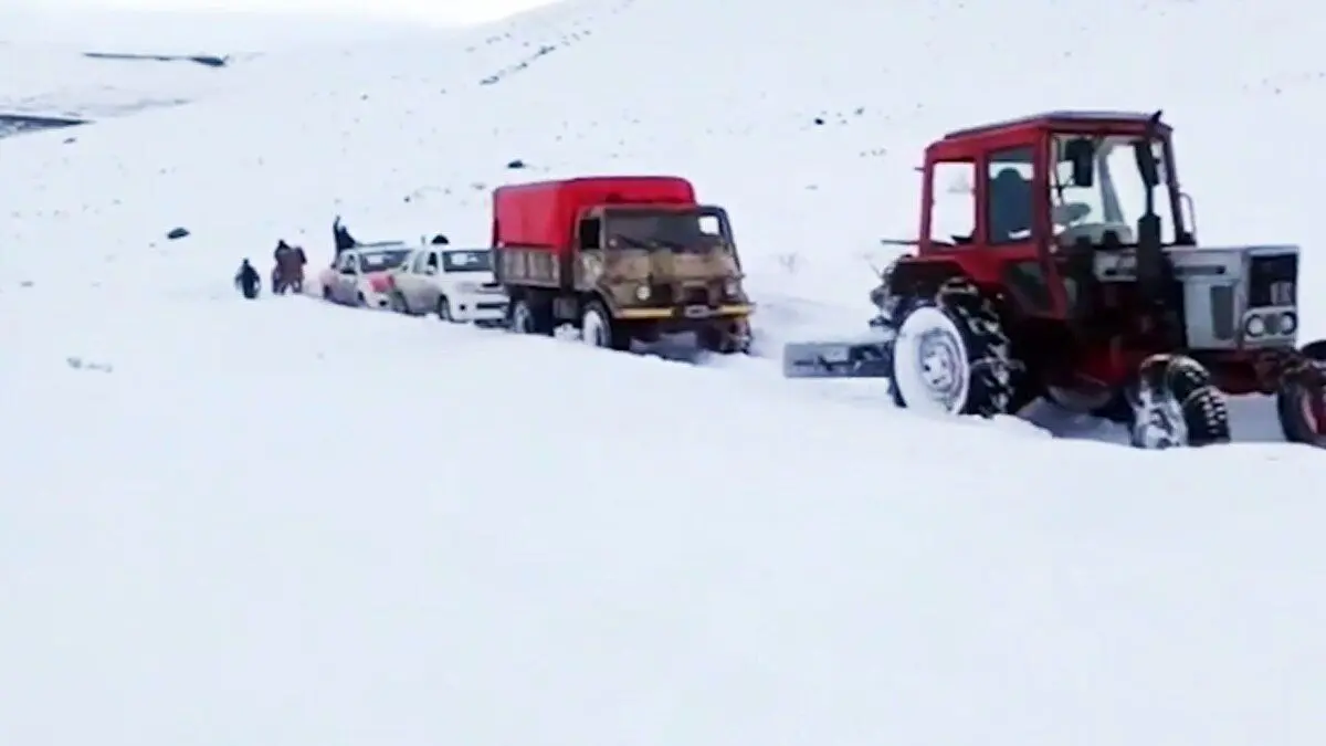 (ویدئو) بارش شدید برف در آرژانتین