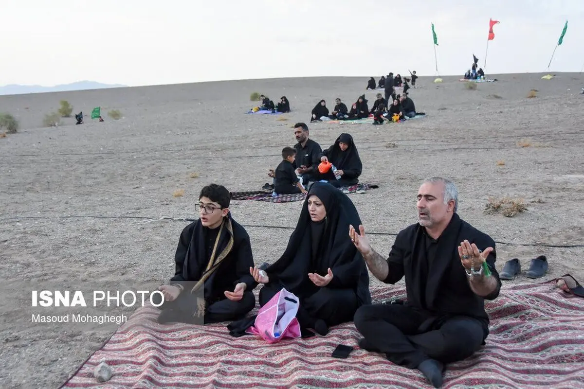 (تصاویر) سنت عزاداری حسینی در صحرا