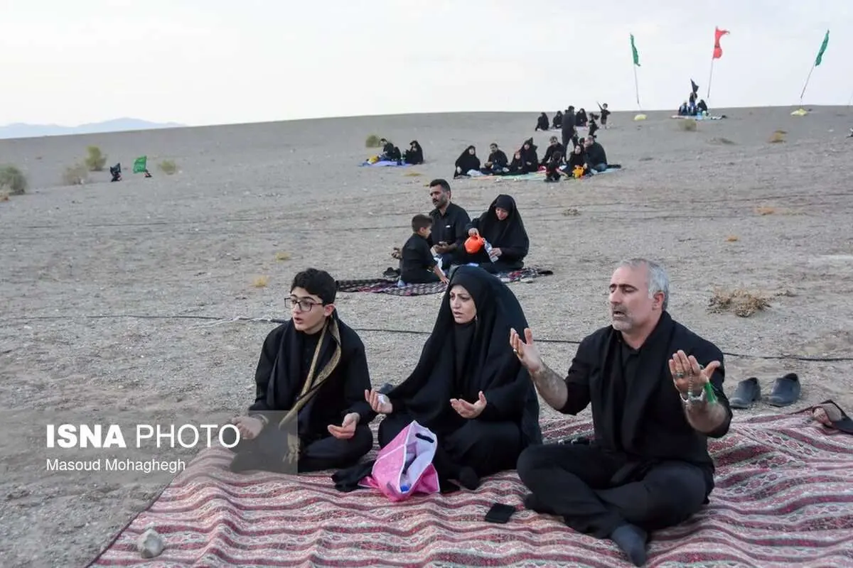 (تصاویر) سنت عزاداری حسینی در صحرا