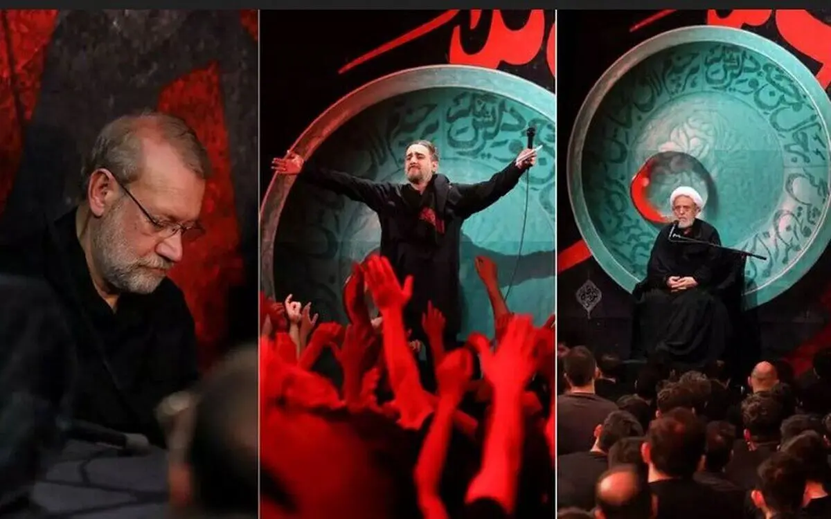 (تصویر) شرکت علی لاریجانی در هیات شیخ حسین انصاریان