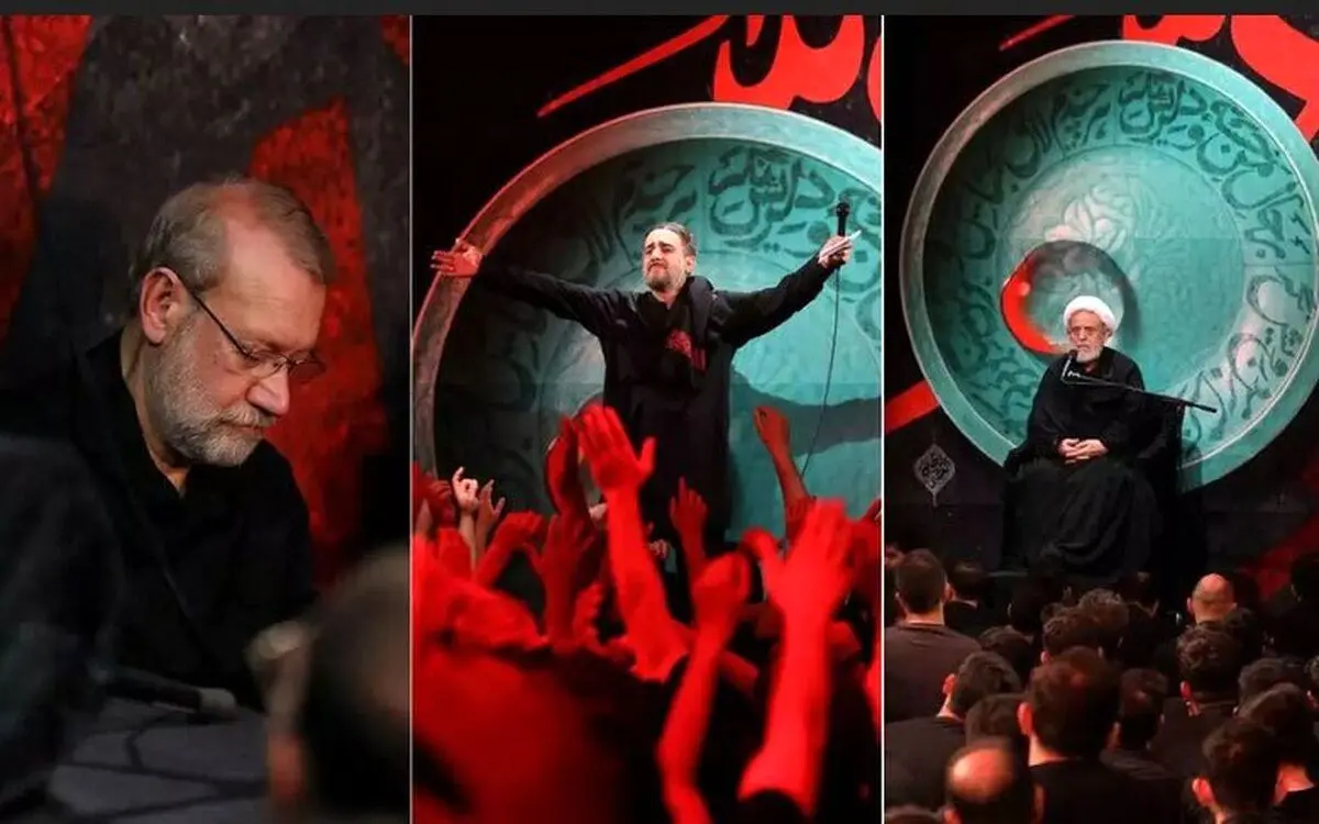 (تصویر) شرکت علی لاریجانی در هیات شیخ حسین انصاریان
