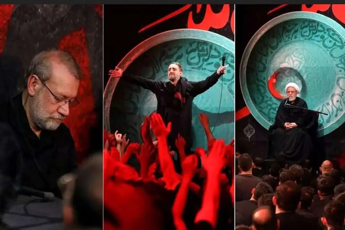 (تصویر) شرکت علی لاریجانی در هیات شیخ حسین انصاریان
